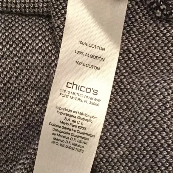 Chico’s Double Zip Sweater