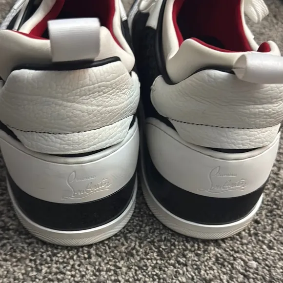 Christian Louboutin Black and White Sneakers with Modern Design