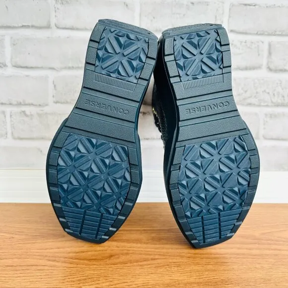 ❤️❤️Chuck 70 De Luxe Wedge Platform Leather Sneakers 7 Women Shoes Blue A10037C