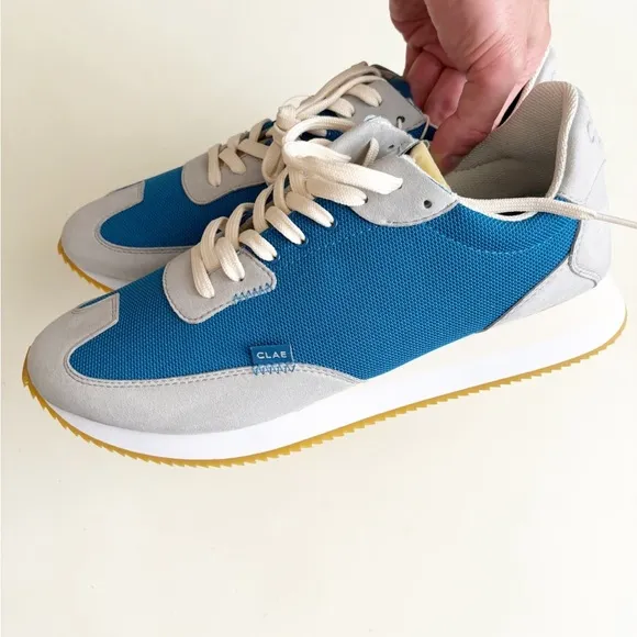 CLAE Men’s Runyon Trainers Shoes Size 10 New Blue Gray