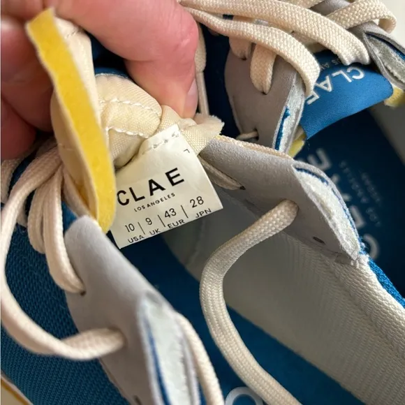 CLAE Men’s Runyon Trainers Shoes Size 10 New Blue Gray