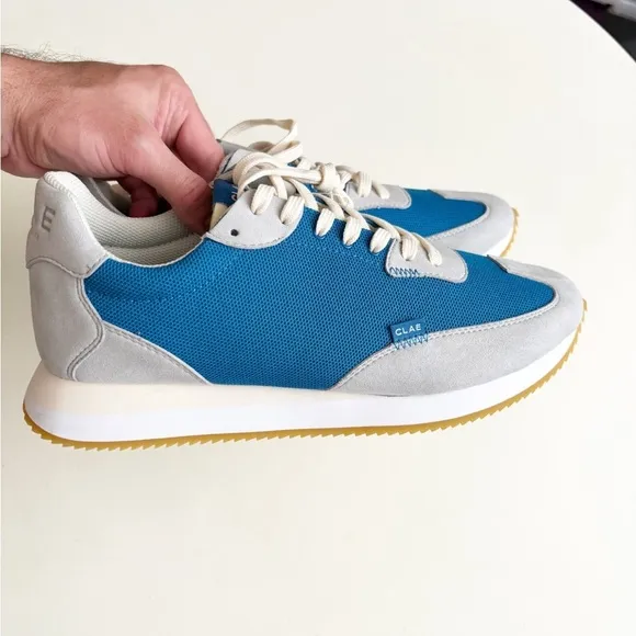 CLAE Men’s Runyon Trainers Shoes Size 10 New Blue Gray