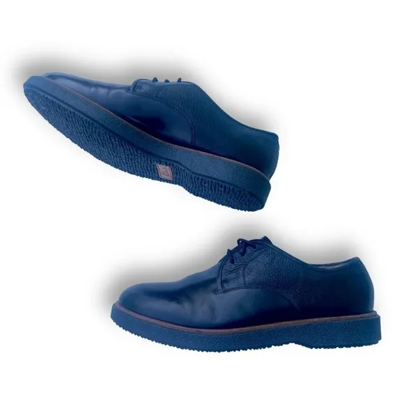 Clarks Ernest Limit Black Leather Oxford Shoes Size 12