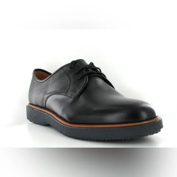 Clarks Ernest Limit Black Leather Oxford Shoes Size 12