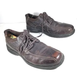 Clarks Leather Oxford Shoes Brown Size 11 Wide