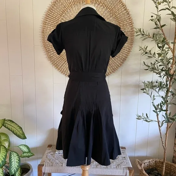 Classic black Diane Von Furstenburg&quot;Kitty&quot; dress wrap dress size 6