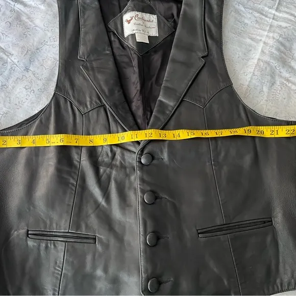 Classic Black Tailored V-Neck Vest