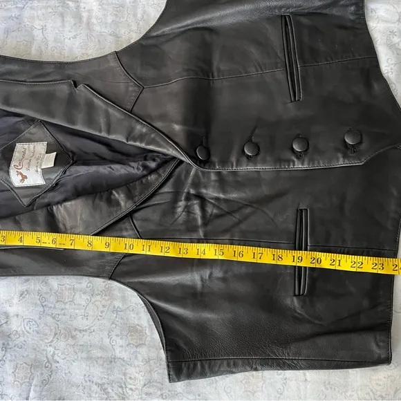 Classic Black Tailored V-Neck Vest
