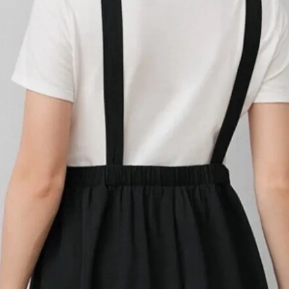 Classic Black Tie Strap Midi Dress
