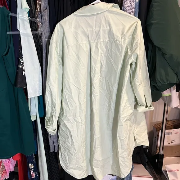 Classic Button down shirt dress , like new