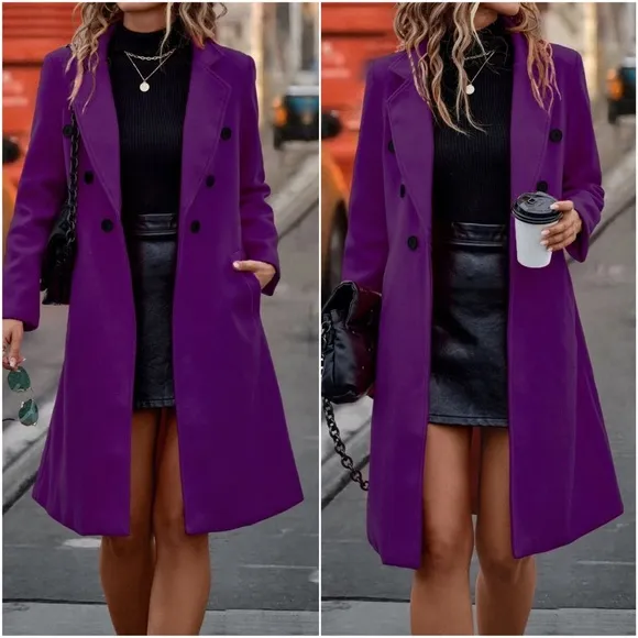 Classic Double Breasted Pocket jacket Coat