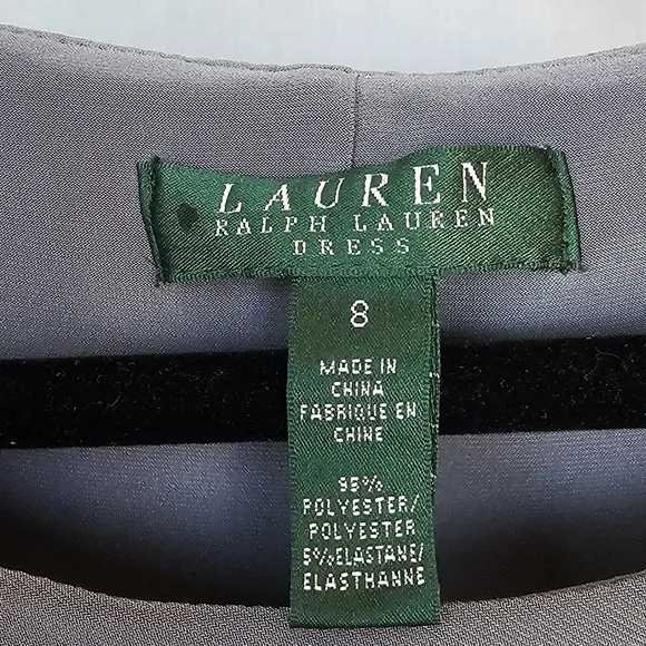 Classic Gray Long Sleeve Ralph Lauren Dress