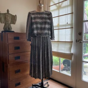 Classic Silver &amp; Black Dress