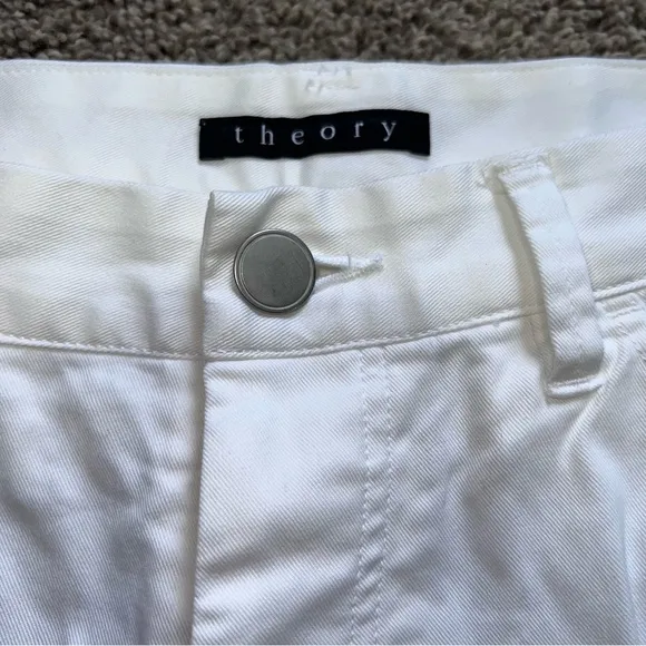 Classic White Theory Dress Pants