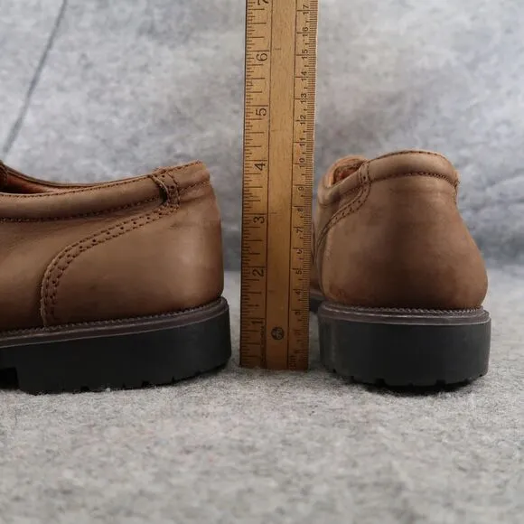 Claybrooke Shoes Mens 10.5 Oxford Wingtip Formal Classic Leather Montana Brown