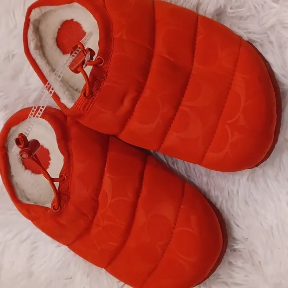 Coach Rachelle Logo Quilted women's slippers $145