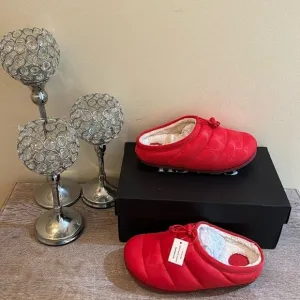 Coach Rachelle Signature C's Slipper- Miami Red- Size 5.5 B- NIB