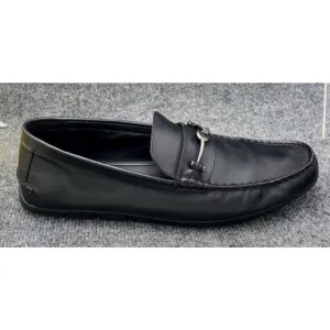 Coach Shoes Men's Size 11.5 Mott  Driver HorseBit Loafers Black Leather Moc Toe