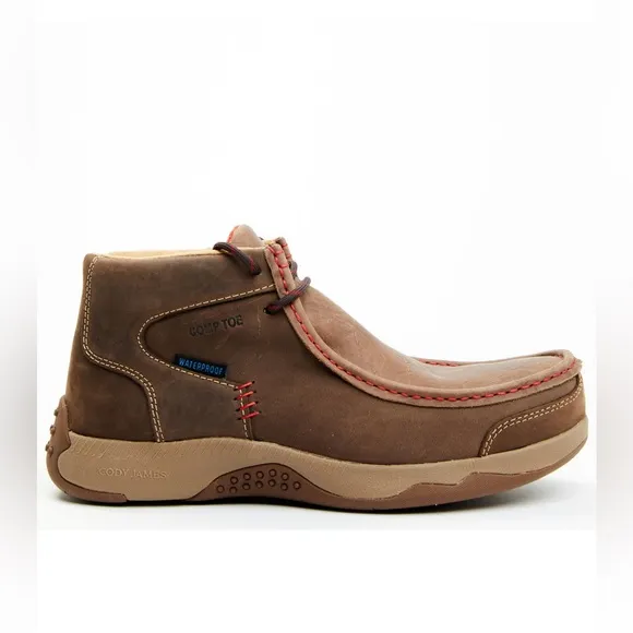 CODY JAMES MEN'S WALLABEE MOC TOE WORK SHOES - COMPOSITE TOE NIB