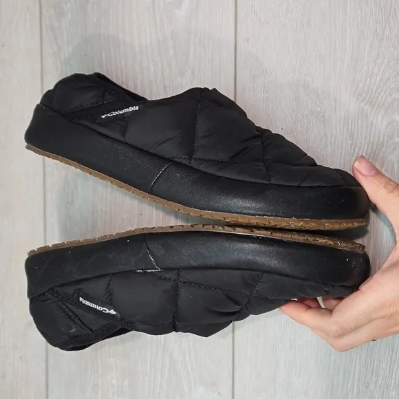 Colambia Women Omni Heat Lazer Bend Quilted Loafer Slippers slip on shoes sz 8