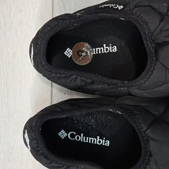 Colambia Women Omni Heat Lazer Bend Quilted Loafer Slippers slip on shoes sz 8