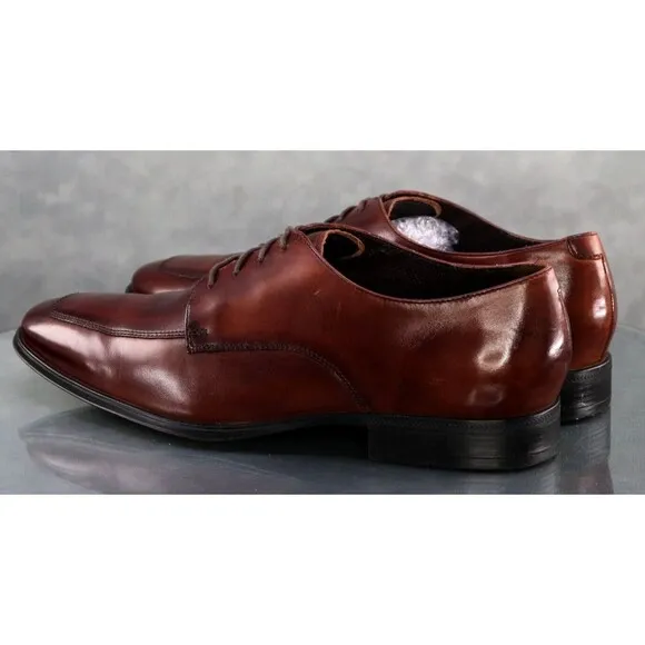 Cole Haan Air Adams Men's Apron Toe Dress Shoes Size 11 Leather Brown C09436