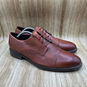 Cole Haan Buckland Cap Toe‎ Men's Size 12 M Oxford Brown Leather Shoes C28882