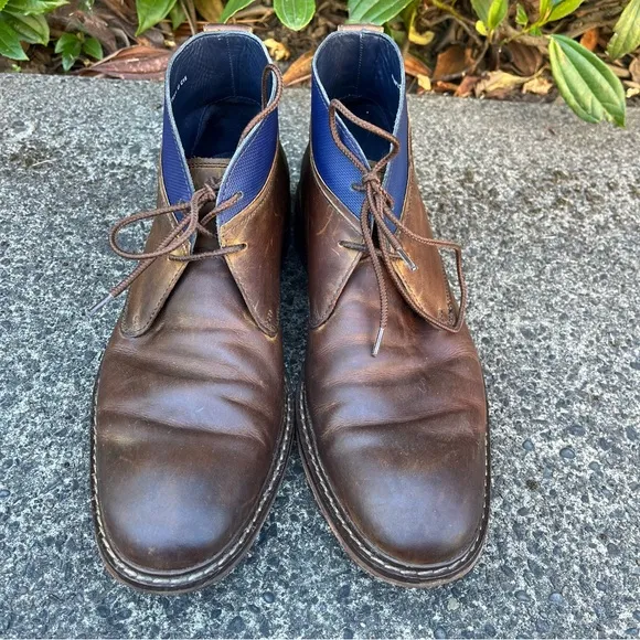 Cole Haan Colton Brown Leather Chukka Boots Men’s 11.5