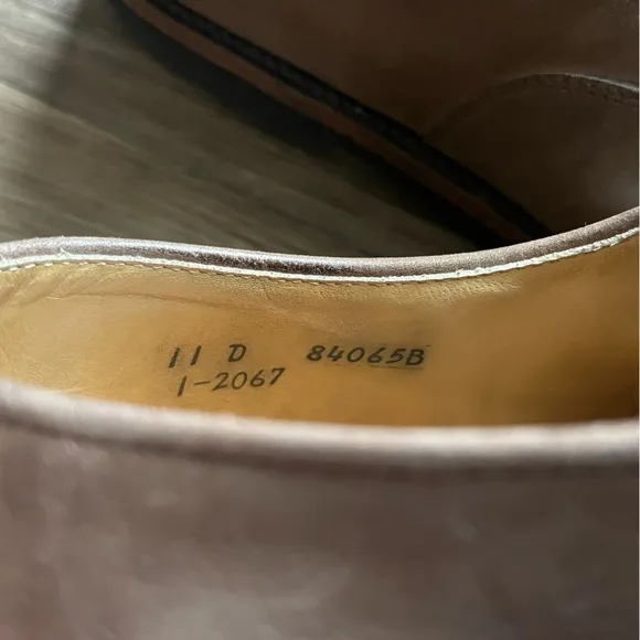 Cole‎ Haan Country Men Brown Nubuck Cap Toe Oxford Shoe Size 11 D Pre Owned