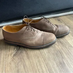 Cole‎ Haan Country Men Brown Nubuck Cap Toe Oxford Shoe Size 11 D Pre Owned