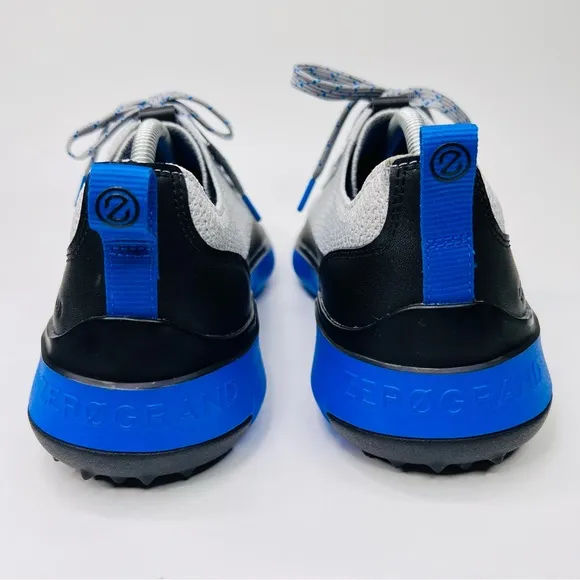Cole Haan Generation Zerogrand Gray/Blue lace Up Waterproof Golf Sneakers Shoes
