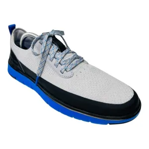 Cole Haan Generation Zerogrand Gray/Blue lace Up Waterproof Golf Sneakers Shoes