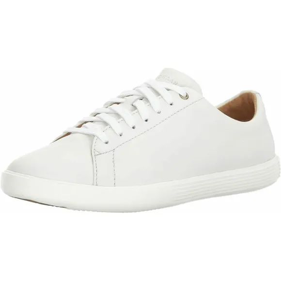 Cole Haan Grand OS Crosscourt II Mens 8 White Leather Sneaker Footwear Shoes NEW