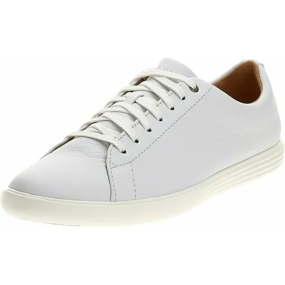 Cole Haan Grand OS Crosscourt II Mens 8 White Leather Sneaker Footwear Shoes NEW