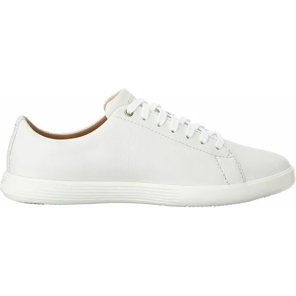Cole Haan Grand OS Crosscourt II Mens 8 White Leather Sneaker Footwear Shoes NEW