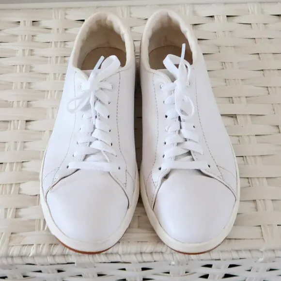 Cole Haan GrandPro Tennis Shoes Sneakers Leather Lace Up Casual Sporty Shoes 7.5