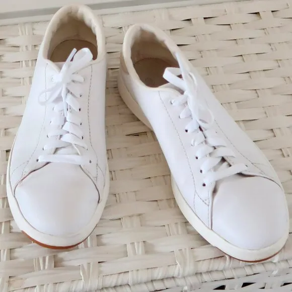 Cole Haan GrandPro Tennis Shoes Sneakers Leather Lace Up Casual Sporty Shoes 7.5
