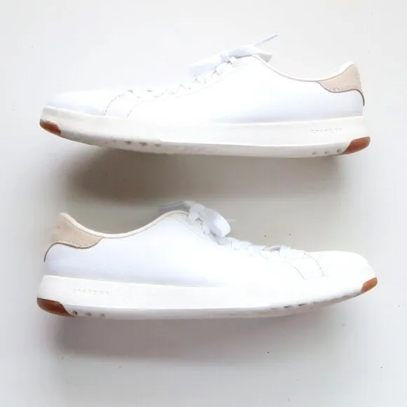 Cole Haan GrandPro Tennis Shoes Sneakers Leather Lace Up Casual Sporty Shoes 7.5