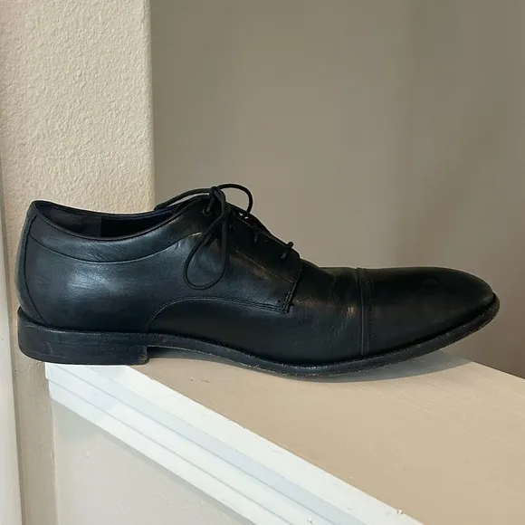 Cole Haan Harrison Grand Cap Toe Oxford Black Leather Shoes Mens Size 14 C32795