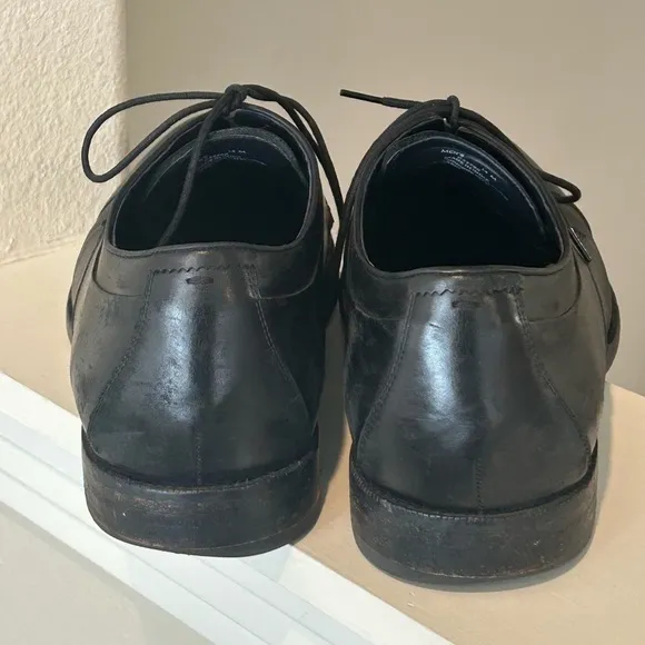 Cole Haan Harrison Grand Cap Toe Oxford Black Leather Shoes Mens Size 14 C32795