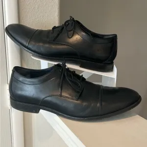 Cole Haan Harrison Grand Cap Toe Oxford Black Leather Shoes Mens Size 14 C32795