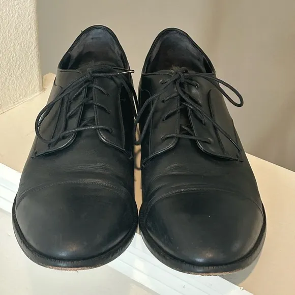 Cole Haan Harrison Grand Cap Toe Oxford Black Leather Shoes Mens Size 14 C32795