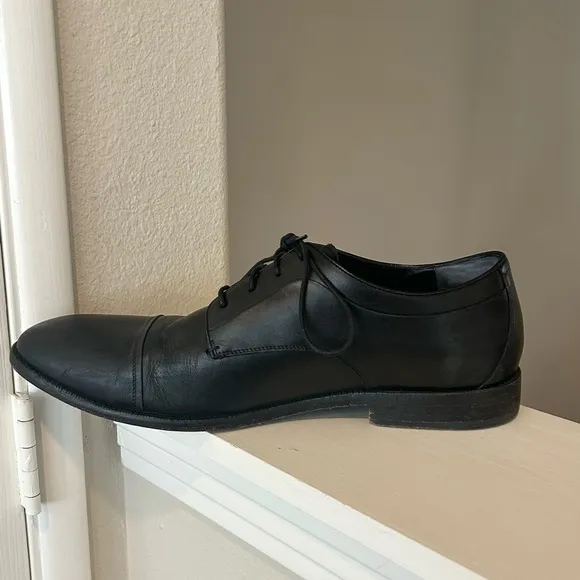Cole Haan Harrison Grand Cap Toe Oxford Black Leather Shoes Mens Size 14 C32795