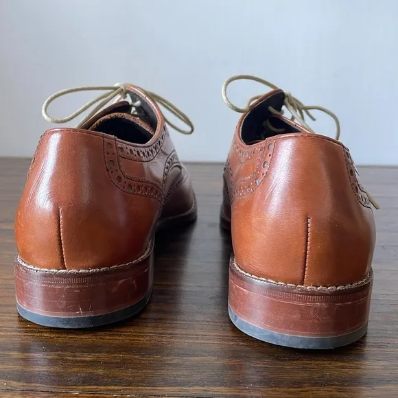 Cole Haan, men’s 9, Modern Essentials Wingtip Oxford in British Tan, dress shoe
