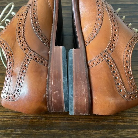 Cole Haan, men’s 9, Modern Essentials Wingtip Oxford in British Tan, dress shoe