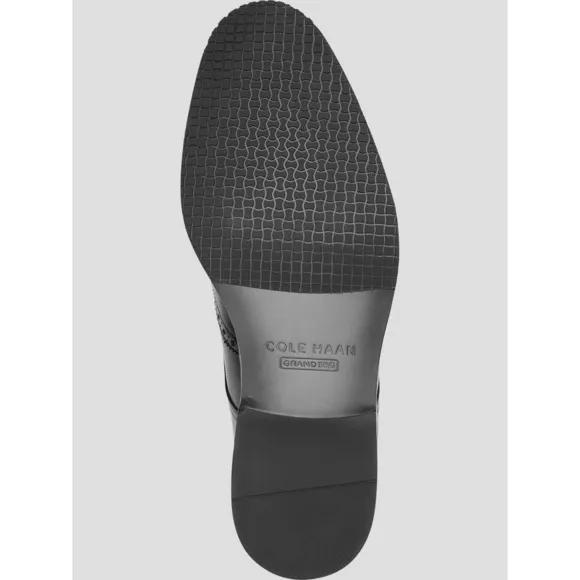 COLE HAAN Men's Modern Essentials Wing Oxford Shoes Black Waterproof Size 11.5
