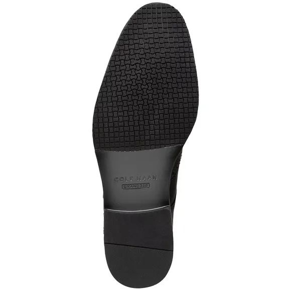 COLE HAAN Men's Modern Essentials Wing Oxford Shoes Black Waterproof Size 11.5