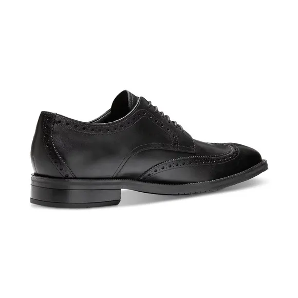 COLE HAAN Men's Modern Essentials Wing Oxford Shoes Black Waterproof Size 11.5