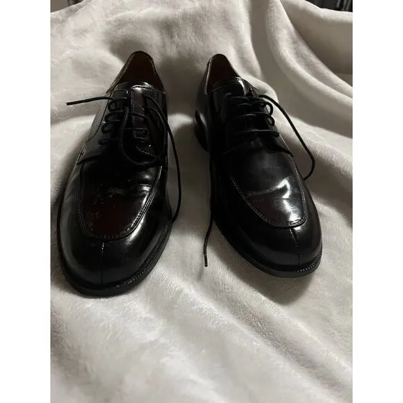 Cole Haan Men's NikeAir‎ Split-Toe Derby Mahogany Leather Dress Shoes Size 10 M