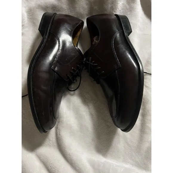 Cole Haan Men's NikeAir‎ Split-Toe Derby Mahogany Leather Dress Shoes Size 10 M